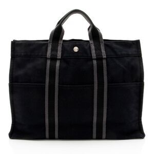 Hermes Vintage Canvas Herline MM Tote